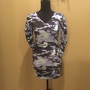 Camo mini dress